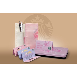 Starbucks Foldable Bag &amp; Tin Box ลายซากุระ