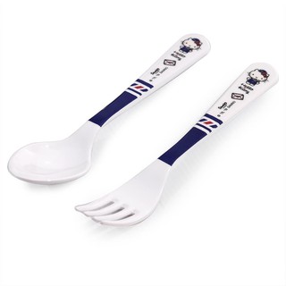 Tableware set MELAMINE CUTLERY SET SUPERWARE KITTY TRAVEL Tableware Kitchen equipment ชุดอุปกรณ์บนโต๊ะอาหาร ชุดช้อนส้อม