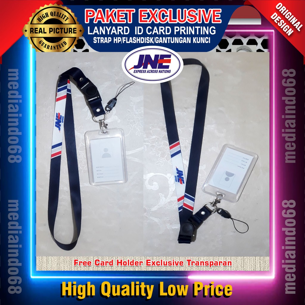 JNE Lanyard, ID Strap, HP/Flashdisk Digital Printing (แพ็คเกจที่สมบูรณ์พิเศษ)