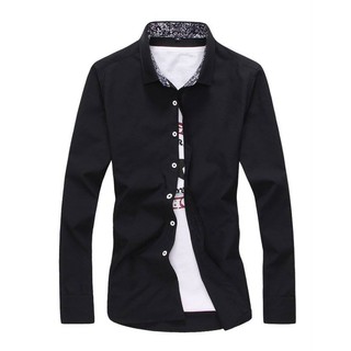 เสื้อเชิ้ตแขนยาว-สีดำ