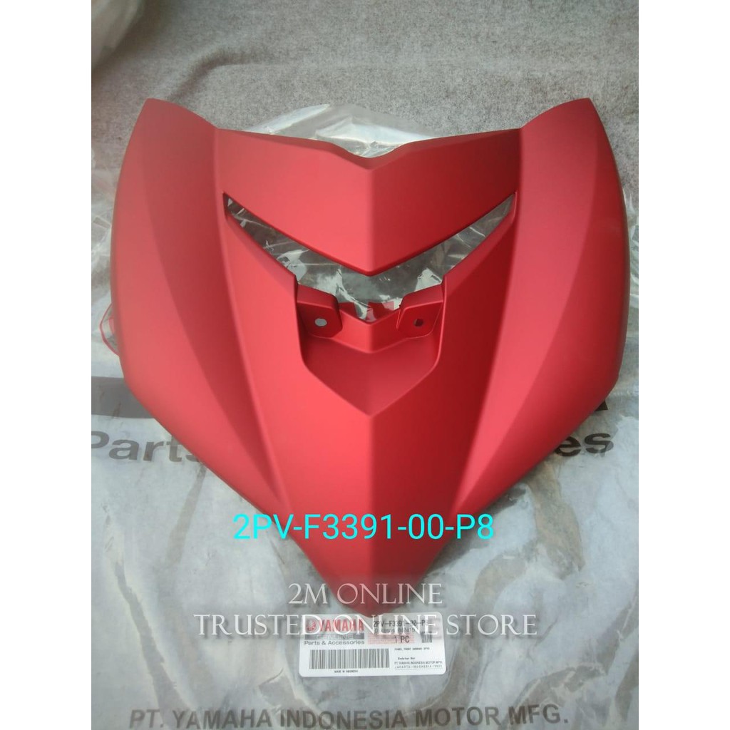 MERAH 2m MX KING FRONT PANEL SHIELD RED DOFF ORIGINAL YGP 2PV-F3391-00-P8