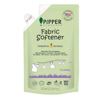 รีฟิลปรับผ้านุ่มกลิ่นฟลอรัล 750 มล. PIPPER น้ำยาปรับผ้านุ่ม อุปกรณ์และผลิตภัณฑ์ซักรีด ผลิตภัณฑ์และของใช้ภายในบ้าน REFILL
