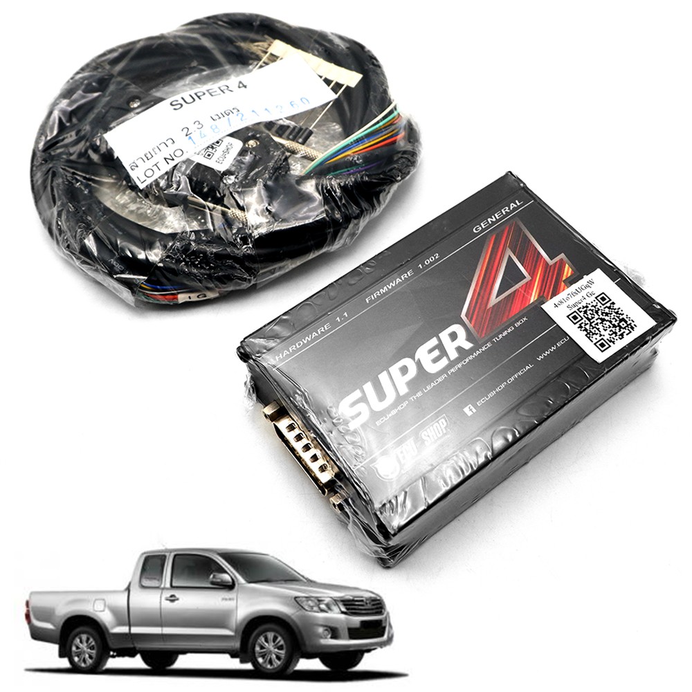 กล่อง ซุปเปอร์โฟ Super 4 ECU สำหรับ โตโยต้า ไฮลักซ์ วีโก้ 4 ประตู Toyota Hilux Vigo 4Dr MK6 MK7 3.0 ปี 2009 2010 12 2014