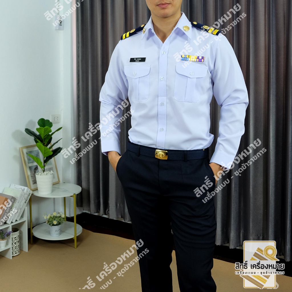 (ขายแยก) เสื้อสีขาวแขนยาว ครูเอกชนชาย พนักงานราชการชาย ผ้าสแปนเดก รีดง่าย ยับยาก สีขาวโอโม่