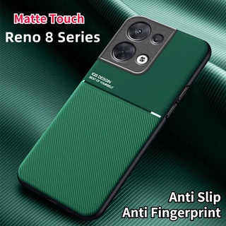 เคสโทรศัพท์มือถือหนัง กันกระแทก มีแม่เหล็กติดรถยนต์ สําหรับ OPPO Reno 8 Pro Plus 5G 8Z Reno8 4G Reno8Pro 8Pro Reno8Pro+