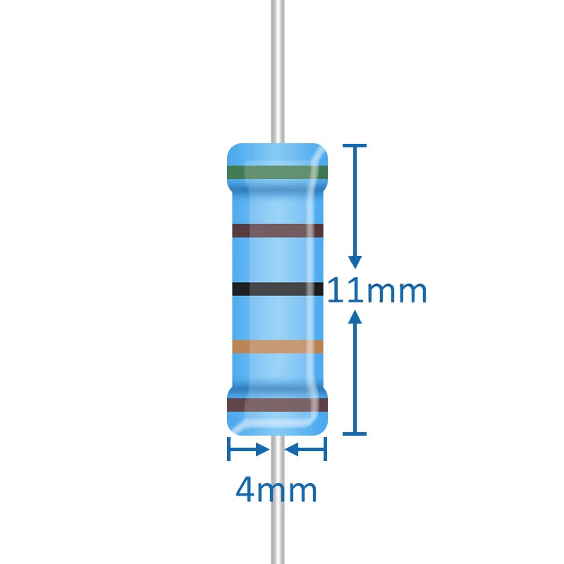 ตัวต้านทานฟิล์มโลหะ 1W 1W 1% 130K 150K 160K 180K 200K 220K 240K 270K 300K 330K 360K 390K 430K 470K 5