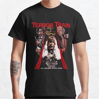 เสื้อยืดโอเวอร์ไซส์ใหม่ เสื้อยืด ผ้าฝ้าย 100% พิมพ์ลาย Terror Train Okncjm60Omcpmb85 ไซซ์ XS-3XL สําหรับผู้ชายS-3XL