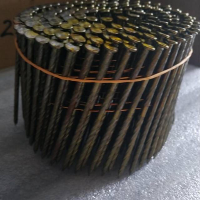 90 มม. เกลียวพาเลท Nails ขดลวดเล็บ 9 ซม. rambo gun FS90W1 225 ชิ้น