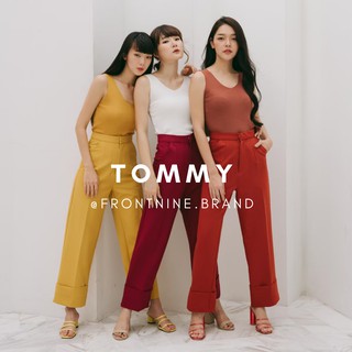 Front Nine : Tommy Trousers กางเกงขายาว กางเกงขาตรง แต่งปลายขาเบิ้ล