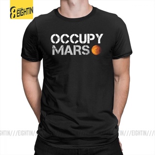 Occupy Mars Elon Musk เสื้อยืด ขนาดใหญ่ สไตล์วินเทจ สําหรับผู้ชาย