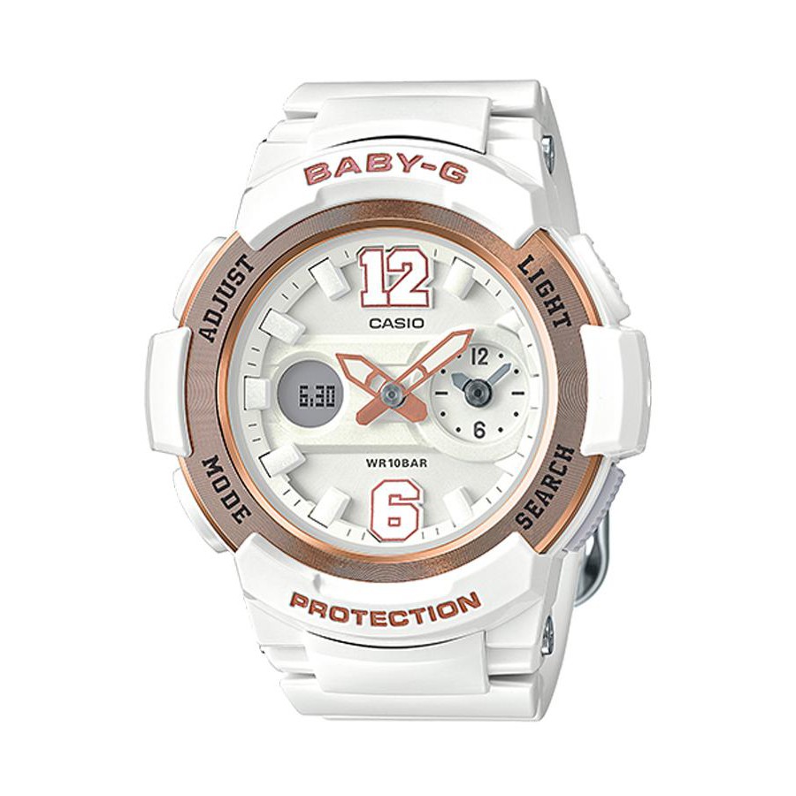 Casio Baby-G นาฬิกาข้อมือผู้หญิง สายเรซิ่น รุ่น BGA-210-7B3 - สีขาว