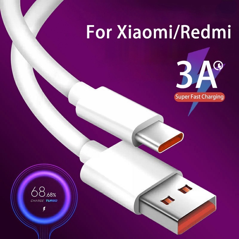 Xiaomi สายชาร์จแบบด่วน 3A สําหรับ Xiaomi Poco X3 Nfc X2 M3 M2 F2 Pro Mi Cc9 9T Redmi Note 9 Pro Poco X3 Mi 10 9 9T Pro Note 10 10X Lite
