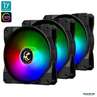 พัดลมระบายความร้อน Tsunami (cRGB Sync) ABLAZE Series RGB Cooling Fan X3 (รับประกันสินค้า 1 ปี)