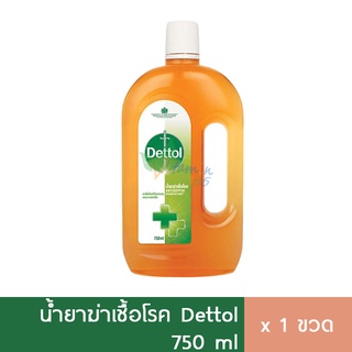 Dettol เดทตอล น้ำยาฆ่าเชื้อโรค น้ำยาทำความสะอาด 750ml (มงกุฎ)