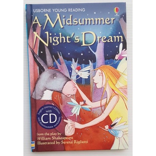 A Mid summer nights dream with CD Audio เหมาะสำหรับน้องอ่านเองได้แล้ว 54 pages hard cover