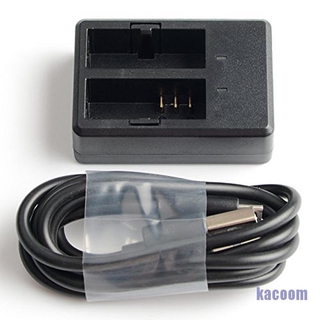 Ka 2 In 1 Dual Slot อุปกรณ์แท่นชาร์จแบตเตอรี่กล้องสําหรับ Eken Sjcam Sj4000