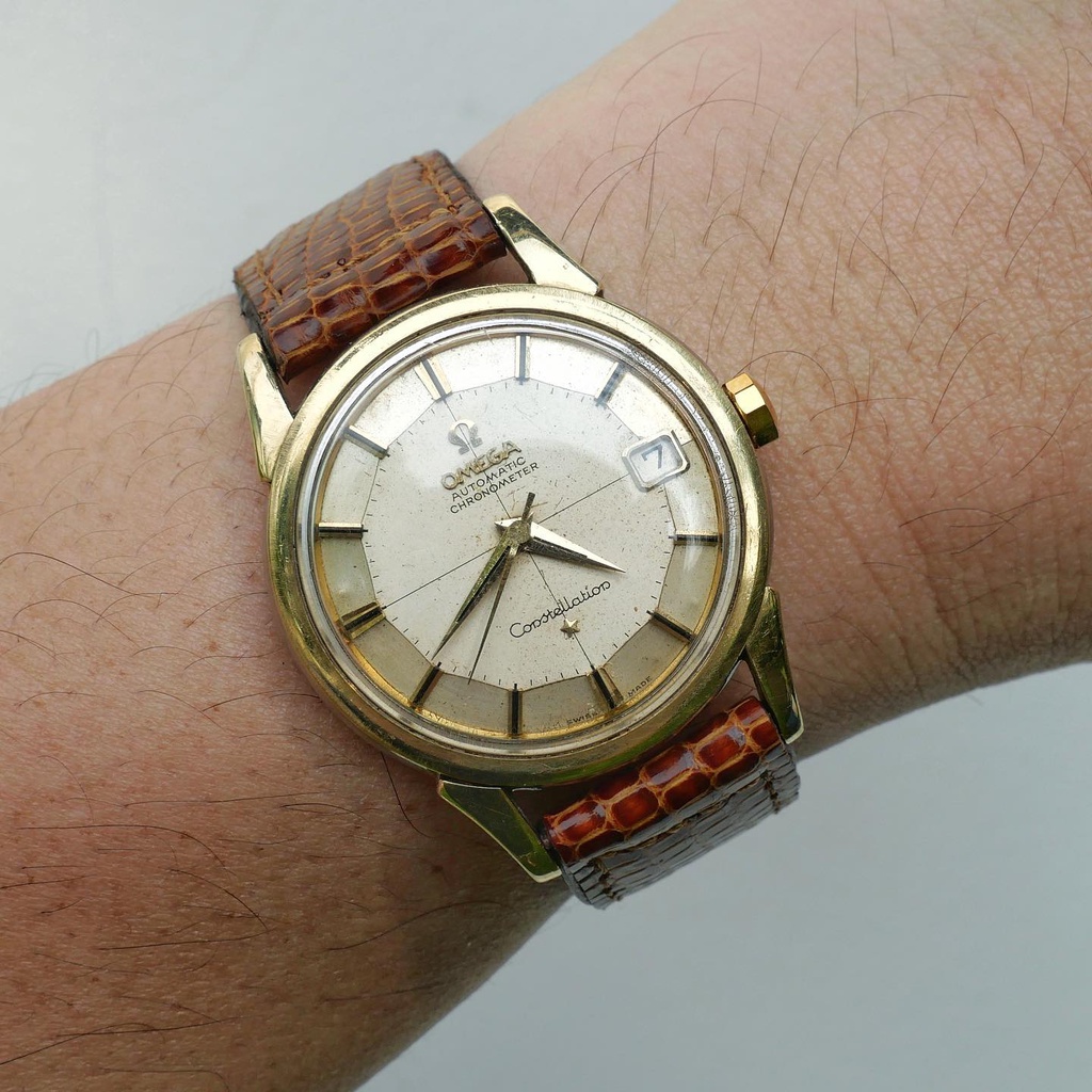 Vintage Omega หอดูดาว ทองหุ้ม 12 เหลี่ยม ขานก Cal.561 จากปี 1961