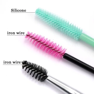 ต่อขนตา แปรงปัดขนตาคิ้วแบบใช้แล้วทิ้ง มาสคาร่า ไม้เรียว Applicator แปรงแต่งหน้าสองด้าน