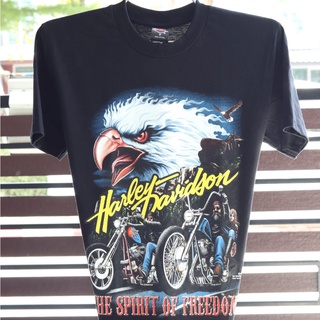 HH เสื้อยืดharley davidsonผ้านุ่มคอฟิตไม่มีข้างcotton100%ไซส์SMLมีมากกว่า40แบบ คอกลม