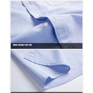 เสื้อเชิ้ตแขนสั้น Oxford รุ่น TheDOT. ผ้าทอ Twill หนานุ่ม ใส่สบาย ทนทาน