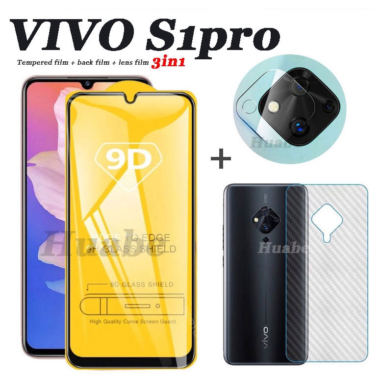 (3 in 1) สําหรับ Vivo S1 / S1 ProV11/V11Pro V21 V21E V20Pro v20se S1PRO ฟิล์มป้องกันสามในหนึ่งเดียวฟ