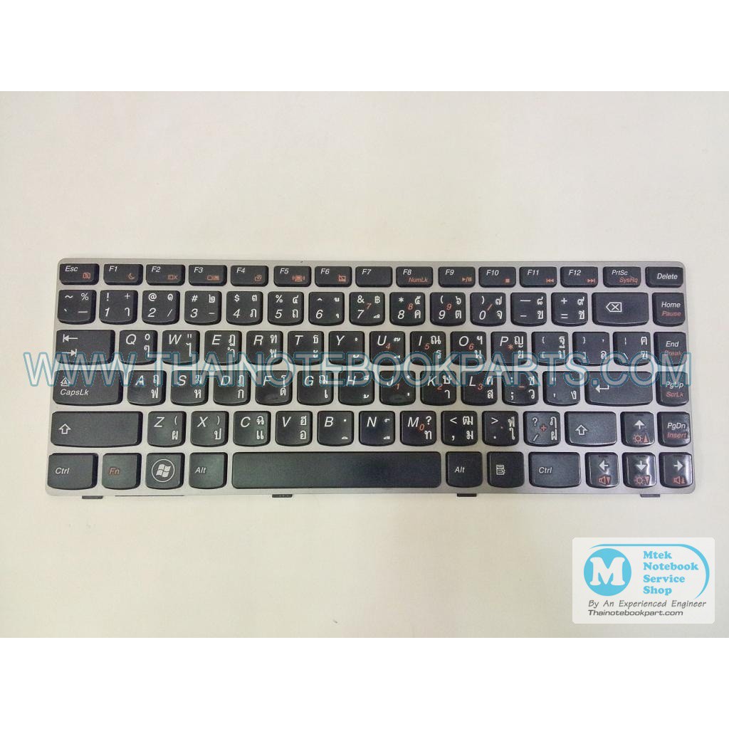 คีย์บอร์ดโน๊ตบุ๊ค Lenovo IdeaPad Z360 Z360A Z360G - MP-10A13T0-686 Keyboard Notebook (มือสอง)
