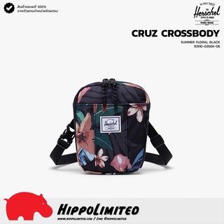 กระเป๋าสะพาย ⌇ Herschel ⌇ รุ่น Cruz ⌇ สี Summer Floral Black ⌇ สินค้าของแท้ 100% จากตัวแทนจำหน่ายโดยตรง