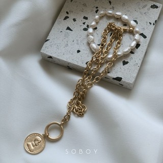 [Soboy] เซตสร้อยคอมือวินเทจ ผู้หญิง รหัส S/B-001