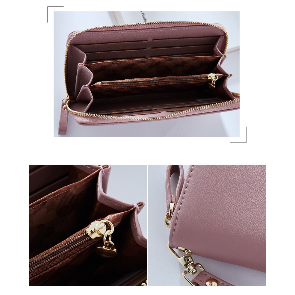 7575-10กระเป๋าสตางค์ผู้หญิงForever Youngแท้พร้อมส่งแบบซิปรอบมีคล้องมือ