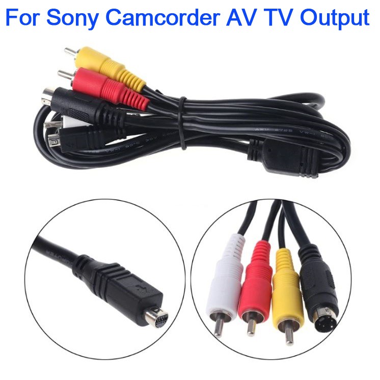 Faial Zilver onkruid สาย TV Out VMC-15FS A/V TV Out Audio Video Cable for Sony Camcorder Handycam  DCR Series | Shopee Thailand