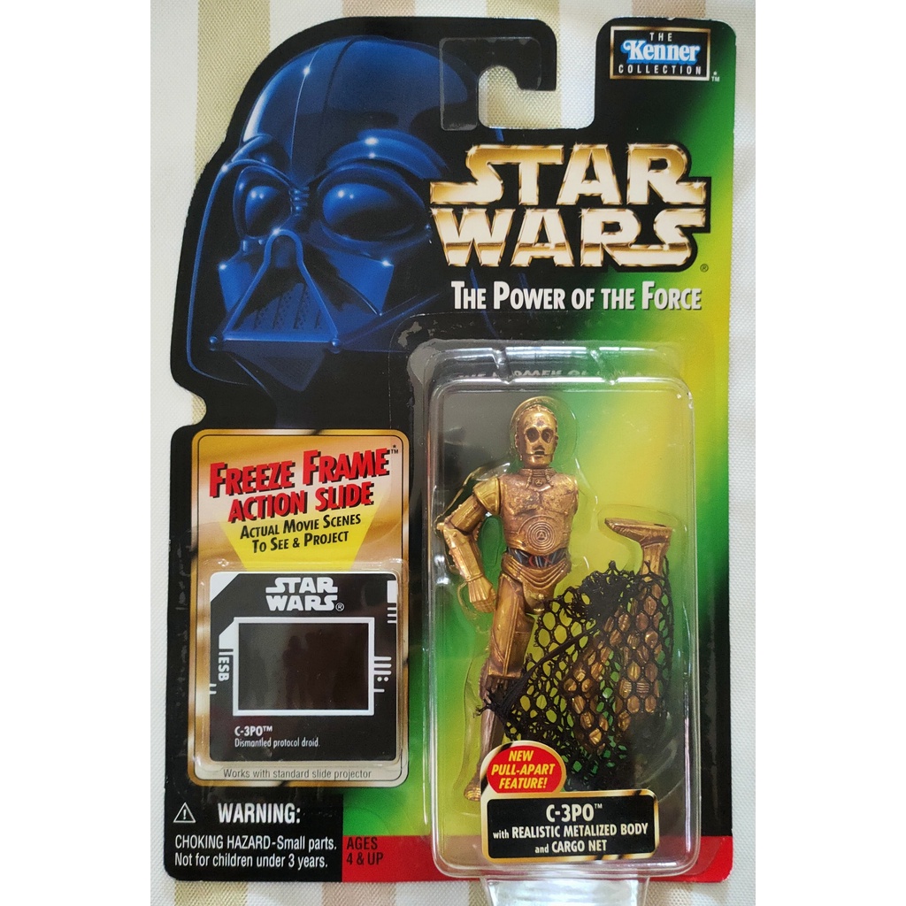 STAR WARS POWER OF THE FORCE  FREEZE FRAME ACTION FIGURE C-3PO 3.75"