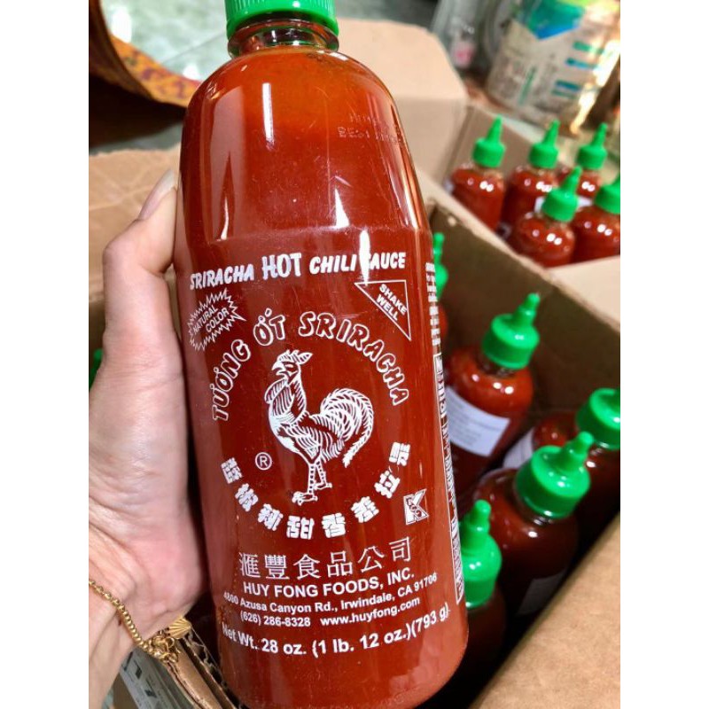 👩🏻‍🍳ซอสพริก  ซอสศรีราชาตราไก่ USA Huy Fong Sriracha  255g/ 481g/793 g. ราคาถูกสุด❗💥