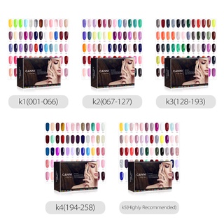 CANNI เซ็ท 60 สี สีเจลทาเล็บคุณภาพดี สีทาเล็บเจล ยาทาเล็บเจล