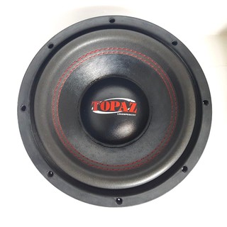 ลำโพงซับวูฟเฟอร์ติดรถยนต์ 10”นิ้ว ลำโพงเบส Subwoofer ยี่ห้อ TOPAZ รุ่น TP-145D เบสหนัก เหล็กปั๊ม วอยซ์คู่ ราคาต่อดอก