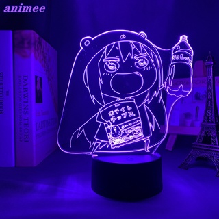 โคมไฟตั้งโต๊ะอะคริลิค Led ลายการ์ตูนอนิเมะ Himouto Umaru Chan 3d ของขวัญวันเกิด สําหรับตกแต่งห้องนอนเด็ก