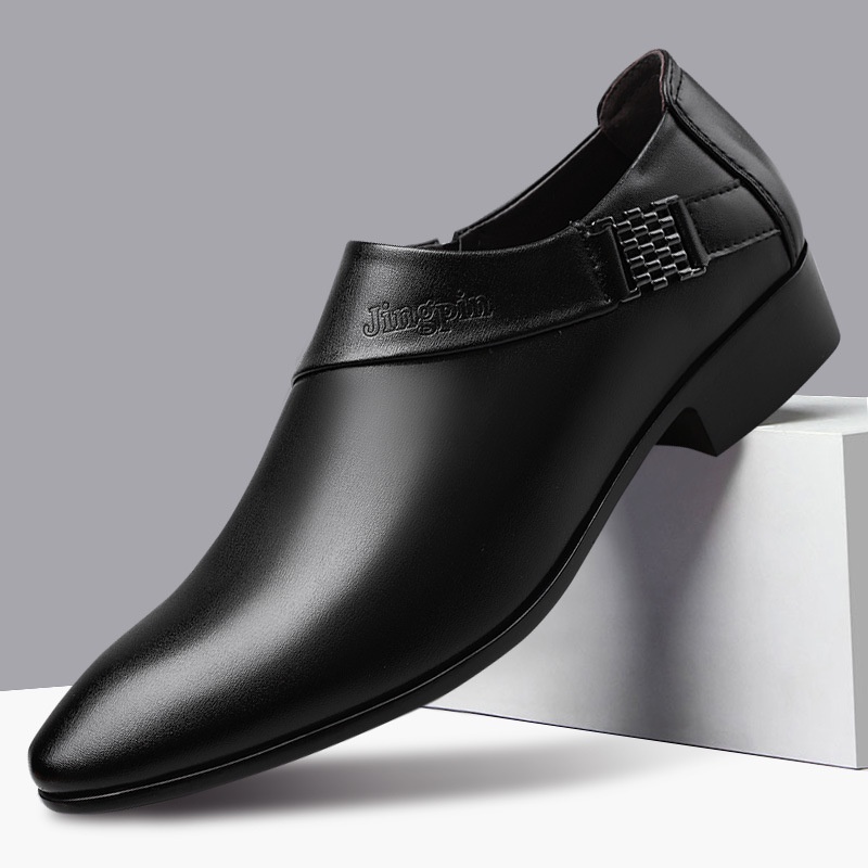 285 บาท RENBEN ชุดใหม่ของเท้าธุรกิจอย่างเป็นทางการสวมรองเท้าหนังที่เข้ากันทั้งหมด Men Shoes