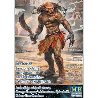 ฟิกเกอร์โมเดล Figure Model 1/24 Master Box MB24057 Beastorian (any one of the many beast like races) Champion