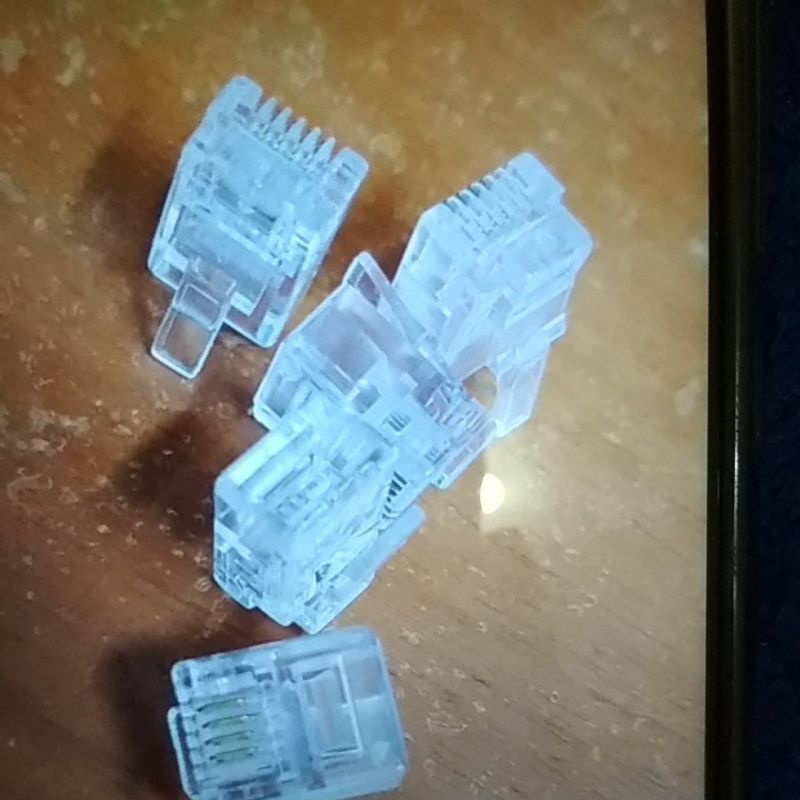 RG 11 RJ 11 MODULAR TELEPHONE CONNECTOR หน่วยขายปลีก 4 พิน
