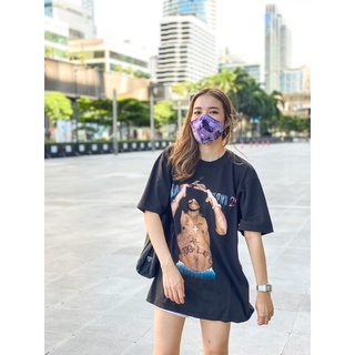 [S-5XL] TUPAC 03 - UNISEX เสื้อยืดผ้าฟอก เสื้อวง เสื้อทัวร์ ฮิปฮอป