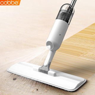 Cobbe Spray mop ไม้ม็อบ ไม้ถูพื้น ไม้ถูฉีดน้ำ ไม้ถูแบบสเปรย์ฉีดน้ำ ผ้าม็อบ ผ้าไมโครไฟเบอร์ ใช้งานสะดวก