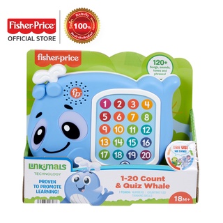 Fisher Price Linkimals 1-20 Count &amp; Quiz Whale-ฟิชเชอร์ไพรซ์ ลิงคิมอล ปลาวาฬนับเลข(HFT74)