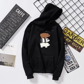 เสื้อกันหนาว มีฮู้ด ลาย Kpop Brown bear Panda Dintom แฟชั่นฤดูใบไม้ร่วง และฤดูหนาว สําหรับผู้ชาย