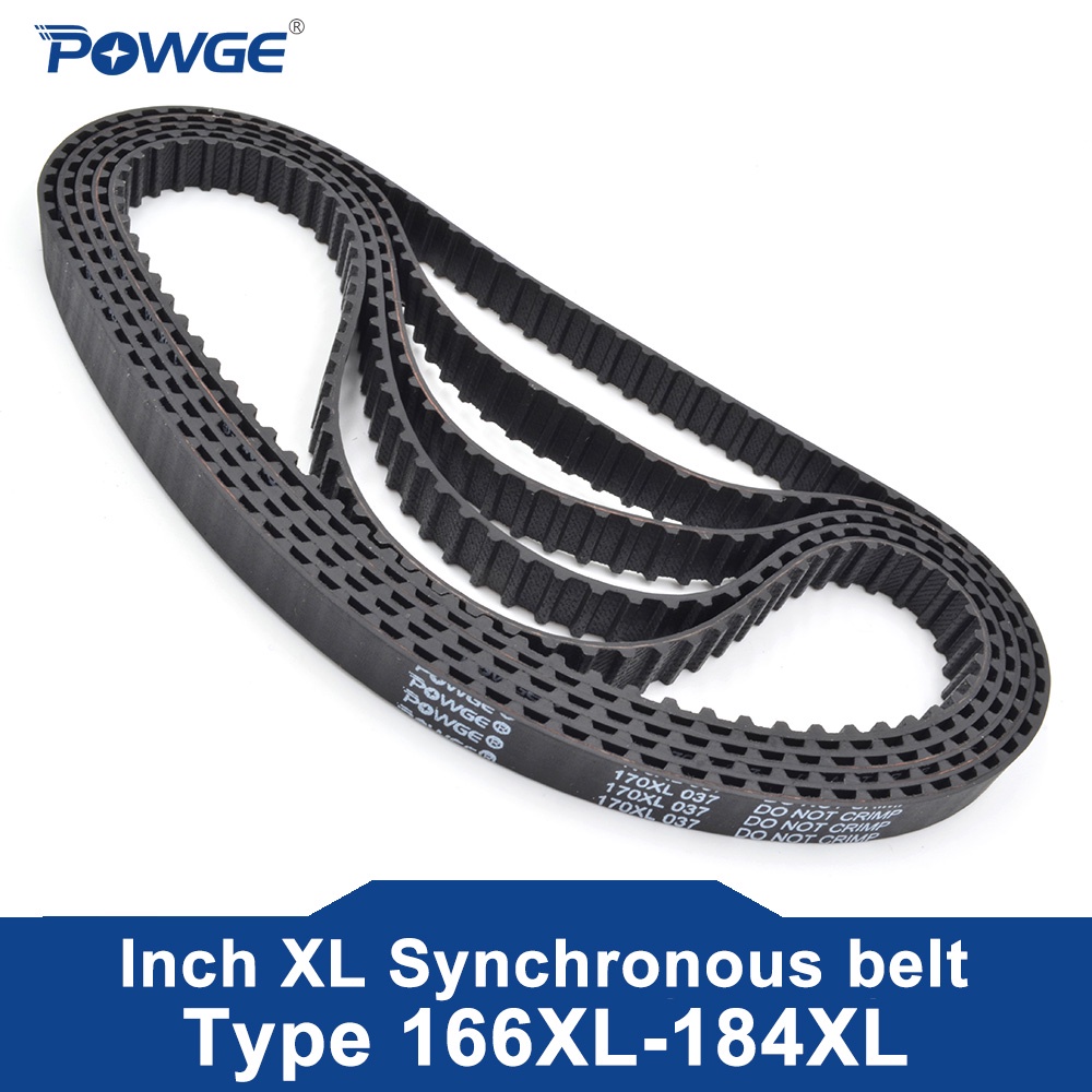 POWGE Inch XL Timing Synchronous belt 166XL/168XL/170XL/172XL/174XL/176XL/178XL/180XL/182XL/184XL Wi