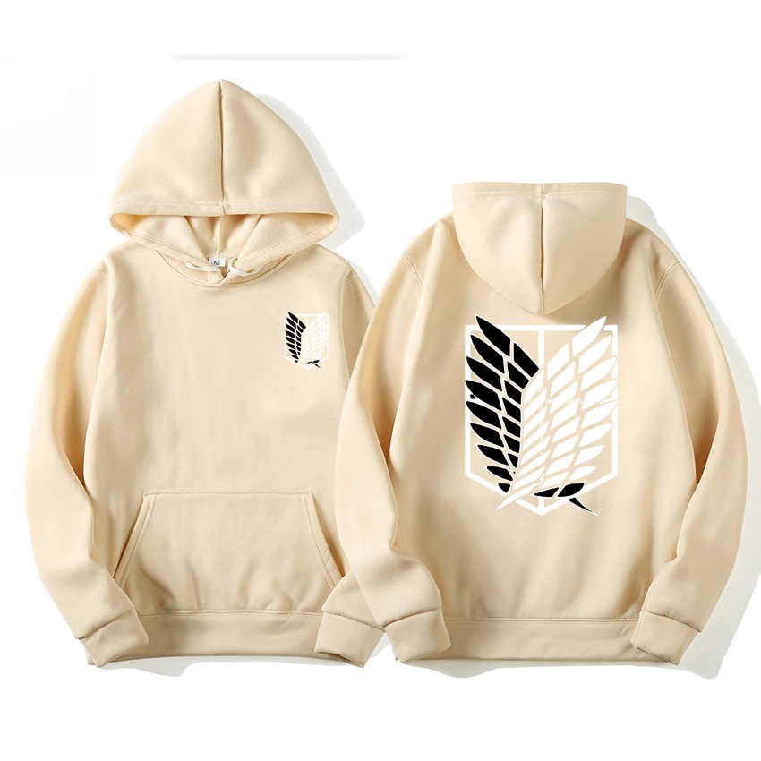 Attack on titan Streetwear Anime Hoodie สําหรับผู้ชายและผู้หญิง