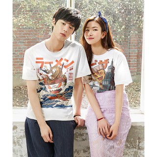เสื้อยืดอาร์ตอาร์ตระเหิด UNISEX เสื้อเชิ้ตเสื้อยืดสีขาว 70F