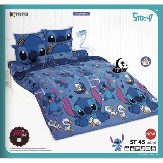 TOTO ชุดผ้าปูที่นอนโตโต้ ST45 สติทช์ Stitch ลิขสิทธิ์แท้ (ไม่รวมผ้านวม)