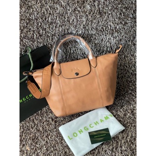 @2,890.-(Size S)🔥🔥BIG BONUS + EXTRA 7 % +📍(ส่งฟรี EMS)+📍(แถม Luggage Tag)🔥🔥💯Longchamp LE PLIAGE CUIR TOP HANDLE BAG S