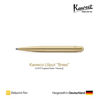 Kaweco Liliput Ballpoint Pen Brass - ปากกาลูกลื่นลิลิพัตทองเหลืองแบบกด