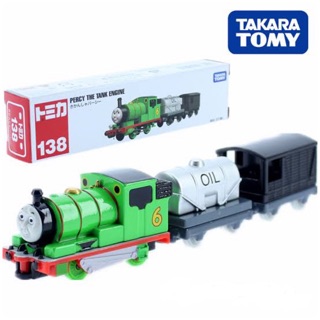 แท้ 100% จากญี่ปุ่น โมเดล รถไฟ โทมัสแอนด์เฟรนด์ Takara Tomy Thomas &amp; Friends Tomica Motors 138 Thomas Tank Engine Percy
