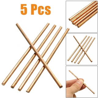 【In stock】Copper Rod 100mm Length 4mm Diameter 5 Pcs 99.9% Copper Metal Rod Round Rodwell